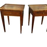 Pair of Regency style bedside tables
