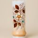 Antique enamelled opaline vase