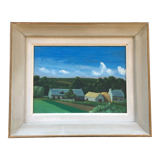 Countryside landscape table