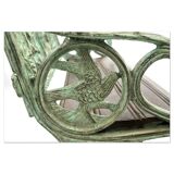 Cast iron and wood garden bench