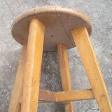 Stool wood 4 feet compass