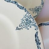 4 ironstone dinner plates from St Amand 220538