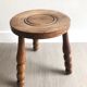 Tabouret tripode bois