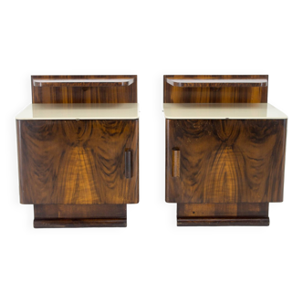 Set of Two Night Stands by Halabala for UP Zavody, 1940s