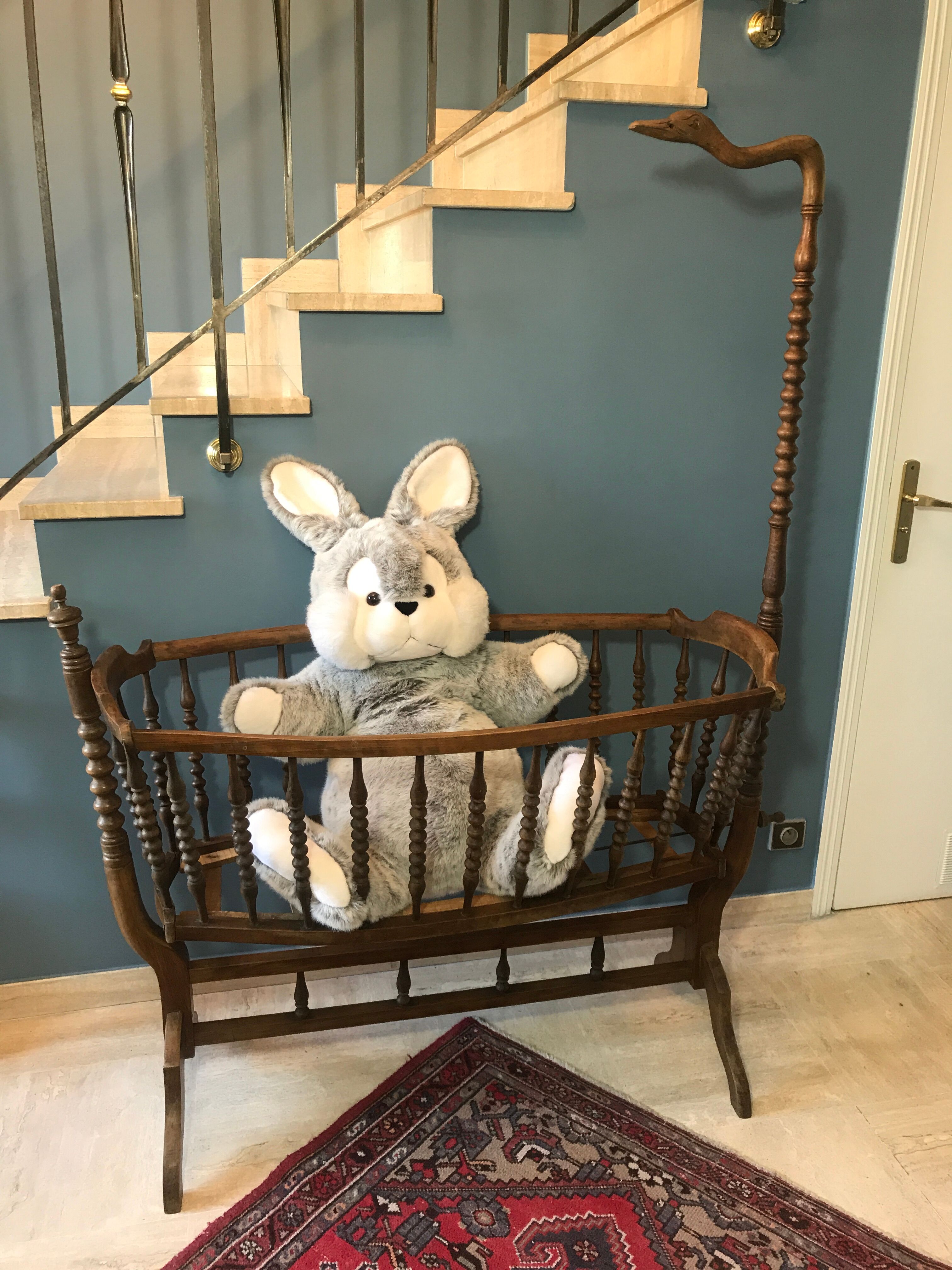 Former cradle gooseneck wooden early twentieth