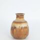 Small Mid-Century Scandinavian Modern Collection Vase in Brown Stoneware by Gunnar Borg for Höganäs Ke