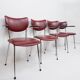 Set of 4 De Wit Dining chairs, 1960s