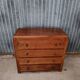 Commode en bois massif vintage style art déco