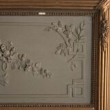 Louis XVI style in Golden stucco trumeau