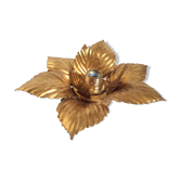 Applique feuilles métal doré