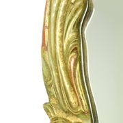 Grand miroir suédois doré à la feuille d'or de style rococo classique 119 cm