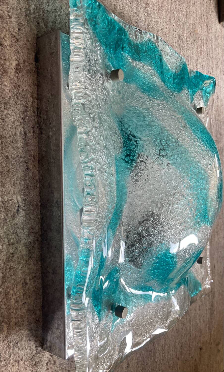 Applique Murano Mazzega en pâte de verre années 70