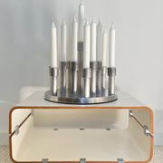 Aluminium candle holders for 13 candles, 1970s.