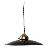 Old black enamelled industrial suspension