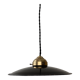 Old black enamelled industrial suspension