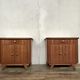 Pair of night tables feet compass bedside end of vintage sofa old 1950 1960 retro