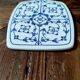 Small Winterling Indian Blue Strawflower Porcelain Board