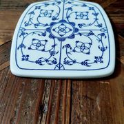 Small Winterling Indian Blue Strawflower Porcelain Board