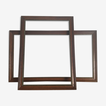 Two frames, beaded border