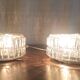 Ceiling light or wall light in moulded glass - 70s