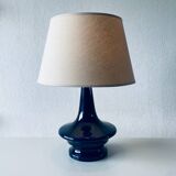 Lampe en céramique bleue nuit
