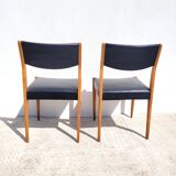 Paire de chaises vintages style scandinave