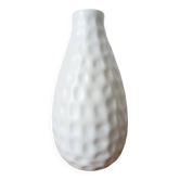 small white honeycomb ceramic vase