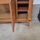 Enfilade 4 portes 1950-1960 pieds compas merisier
