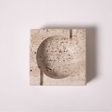 Travertine stone ashtray