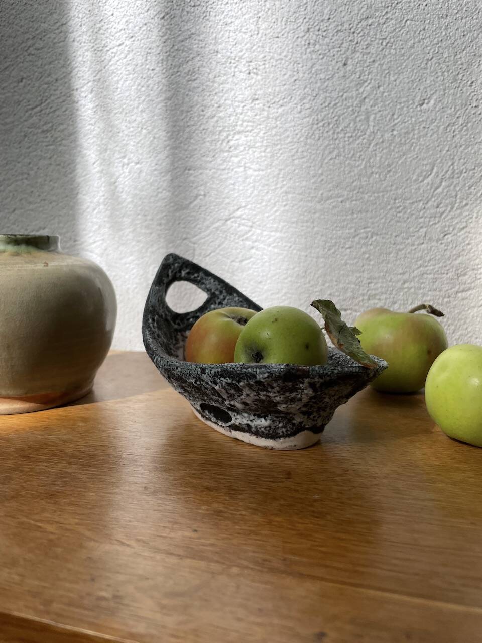 Small glazed ceramic vase