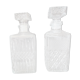 Paire de carafes à whisky vintage