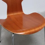 Early pair of 'Grand Prix' chairs by Arne Jacobsen for Fritz Hansen, 1957