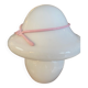 Lampe en opaline et noeud rose vintage