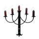 Grande applique fer forgé style gothique années 60