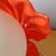 Lampe coquillage en porcelaine et opaline 1980