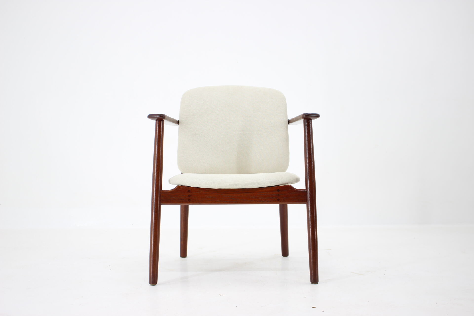 1960s Børge Mogensen Teak Armchair Model 165 Produced by Søborg Møbelfabrik, Denmark