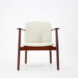 1960s Børge Mogensen Teak Armchair Model 165 Produced by Søborg Møbelfabrik, Denmark