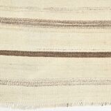 5x7 Kilim Beige & Cream Striped Kilim Rug, 161x211Cm