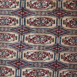 Tapis Ouzbek Bukhara fait main 129cm x 174cm 1960