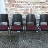 Suite of 4 Baumann chairs, Manhattan model