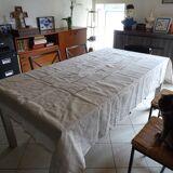 Embroidered tablecloth old Chinese décor pure cotton 230*155