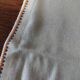 Vintage linen tablecloth and napkins acrylic embroidery 147 X 160 cm