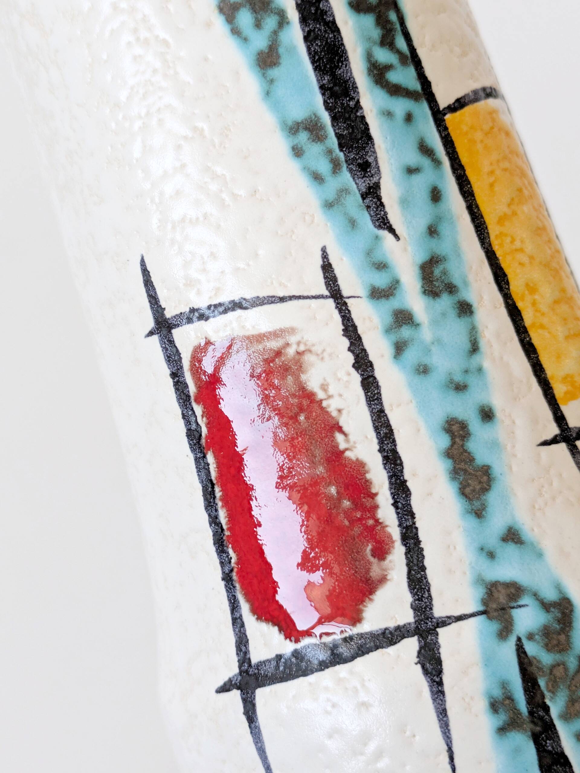 Sculptural vase Midcentury Scheurich, West Germany, 1960s