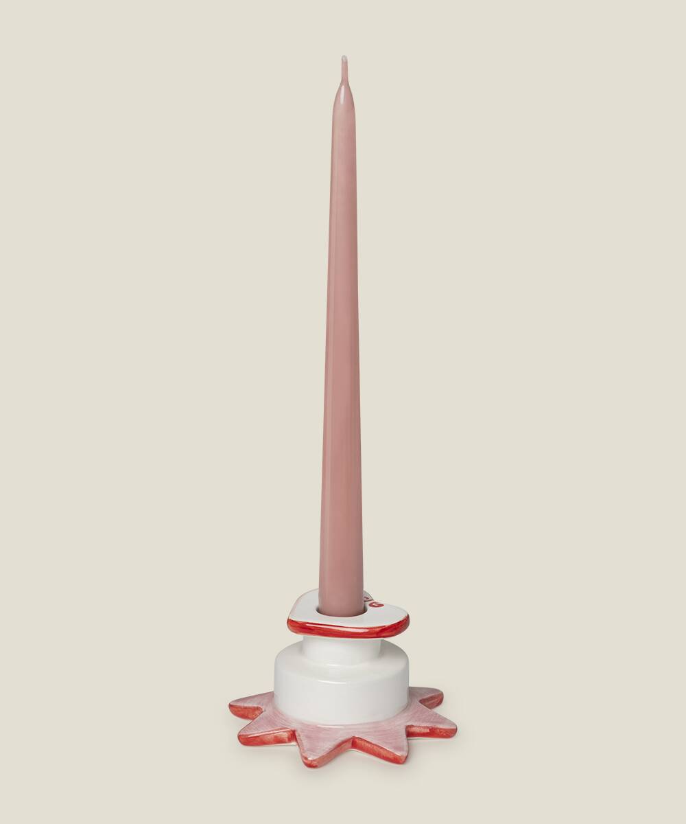 Star-heart candle holder