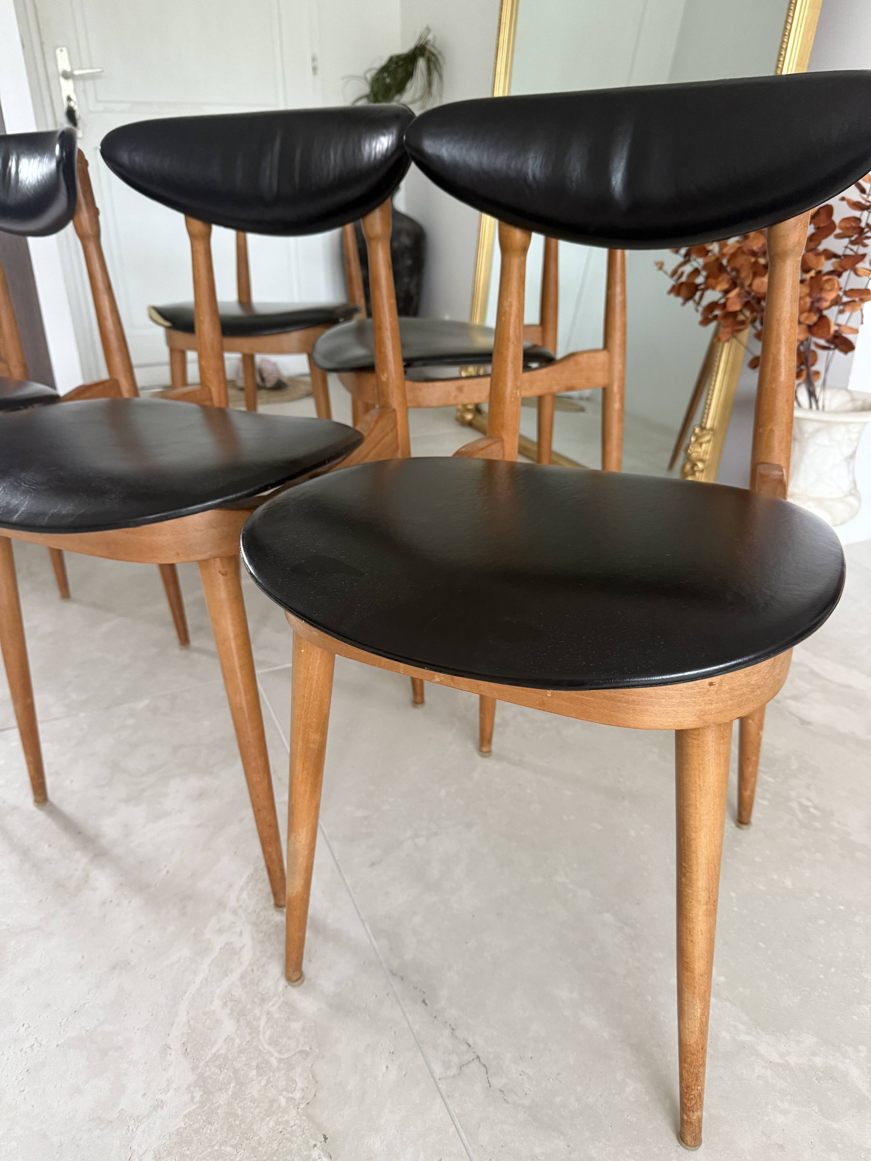 Lot de 5 chaises Baumann Licorne