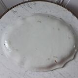 Plat oval terre de fer début XXe