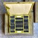 68-piece silver-plated and black ebony cutlery set with 4 velvet cases