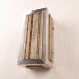 Applique in vetro e alluminio di Albano Poli per Poliarte - Cromo Version