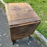 Antique folding oak table