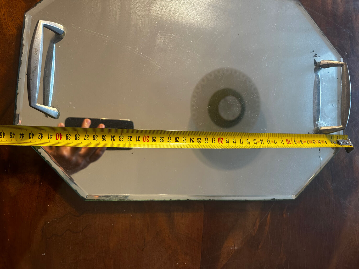 Art Deco mirror plateau - 45/30 cm